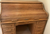 Vintage Oak Roll top Desk - thumbnail 2 of 7