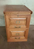 Two Drawer Oak Filing Cabinet - thumbnail 1 of 6