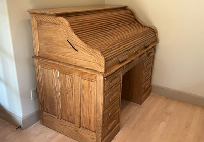Vintage Oak Roll top Desk - Image 1 of 7
