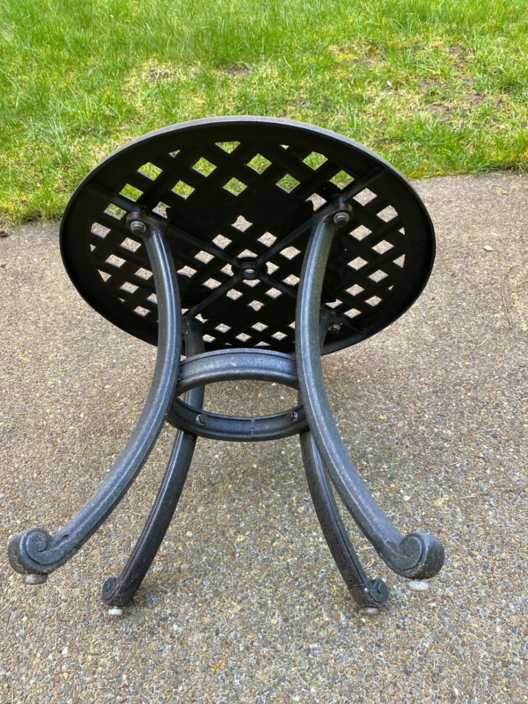 Outdoor Table and Pot With Fern - image 3 of 4
