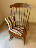Wooden Rocking Chair and Blanket - thumbnail 1 of 6