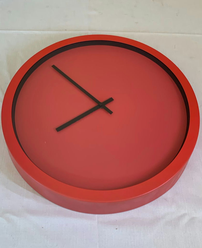 Bright Colored Geometric Small Throw Rugs And Red Metal Clock - image 2 of 5