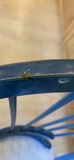 White & Blue Kitchen Table With Leaf And Four Matching Chairs - thumbnail 8 of 11