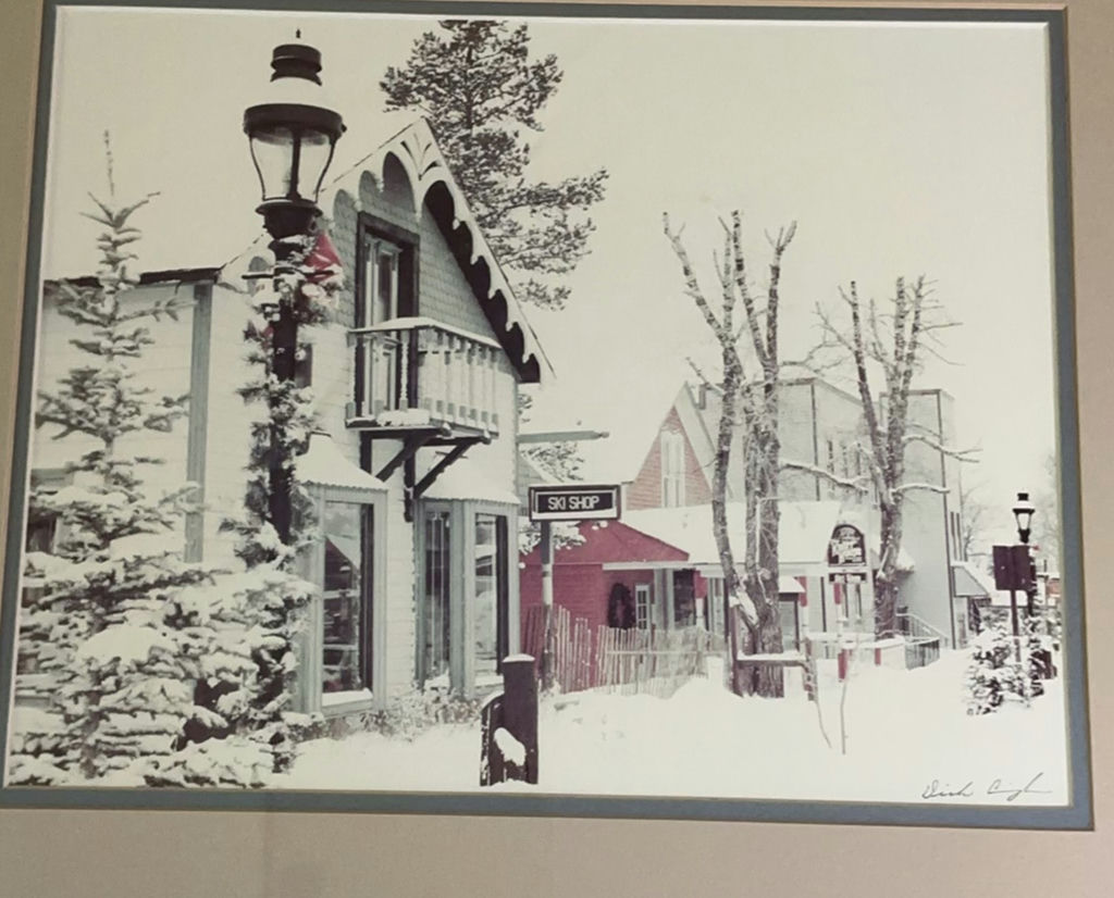 Pair of Framed prints of a Snow Covered small Town - image 5 of 7