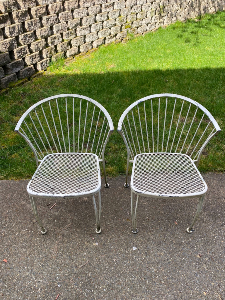 Wrought Iron Vintage Patio Furniture - White  - image 4 of 6