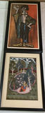 Pair Of Framed Eclectic Prints - thumbnail 1 of 6