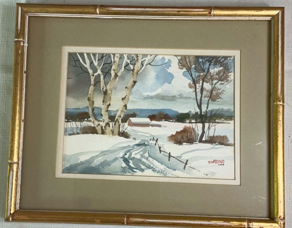 Trio Of Small Framed Tree Art - image 8 of 10