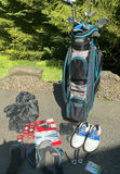 Men's Golf bag with clubs, shoes and accessories - thumbnail 1 of 9