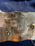 Engraved Western belt buckle with heart conchos and hardware - thumbnail 4 of 4