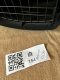 Plastic pet carrier with metal grille door - thumbnail 1 of 4
