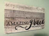 Amazing Grace four-panel wood wall art - thumbnail 2 of 2