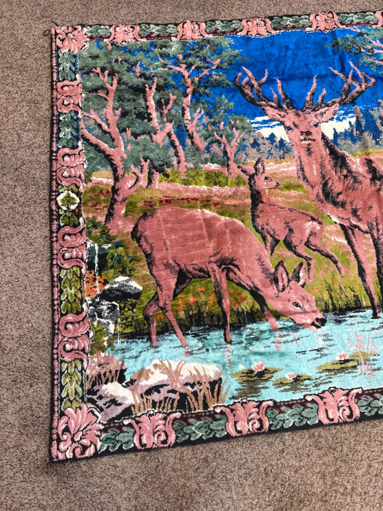 Deer Motif hanging Decorative Rug - image 4 of 4
