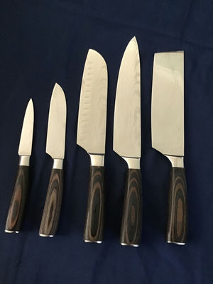Five-piece kitchen knife set - Image 1 of 2