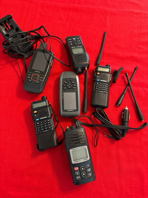 Handheld radios and GPS devices with accessories - Image 1 of 5