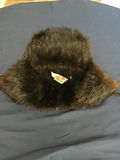 Beaver Fur Hat with Ear Flaps and a faux fur moose hat - thumbnail 3 of 4