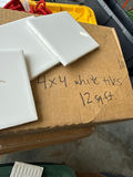 White 4x4 inch square tiles - thumbnail 2 of 2