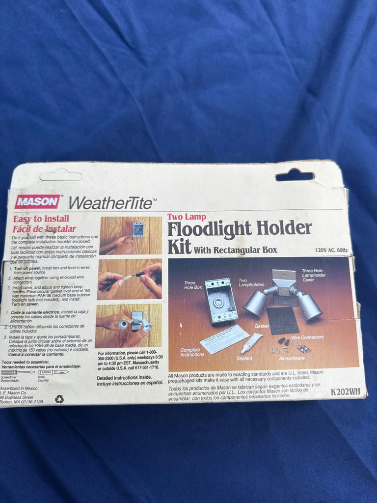 Two-Lamp Floodlight Holder Kit (Mason WeatherTite) - image 2 of 2