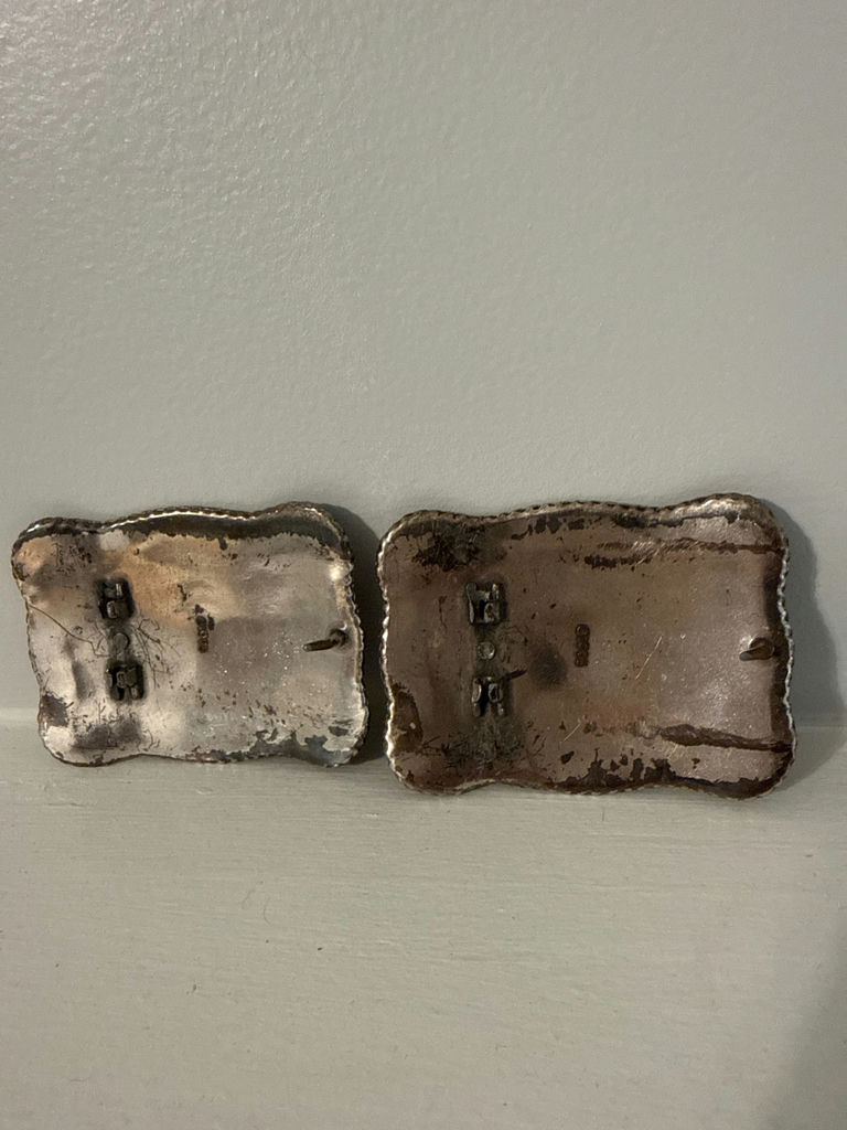 Pair of ornate longhorn steer belt buckles - image 4 of 4