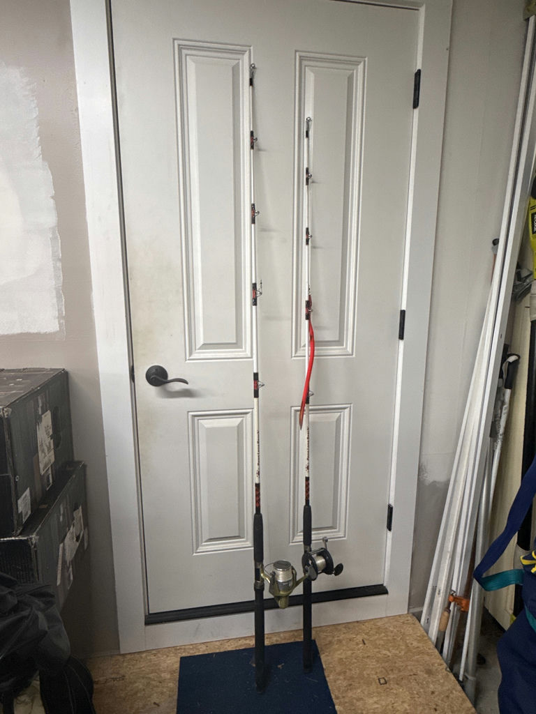 Two fishing rods with spinning reels - image 2 of 5