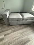 Gray fabric sofa with chaise - thumbnail 1 of 5