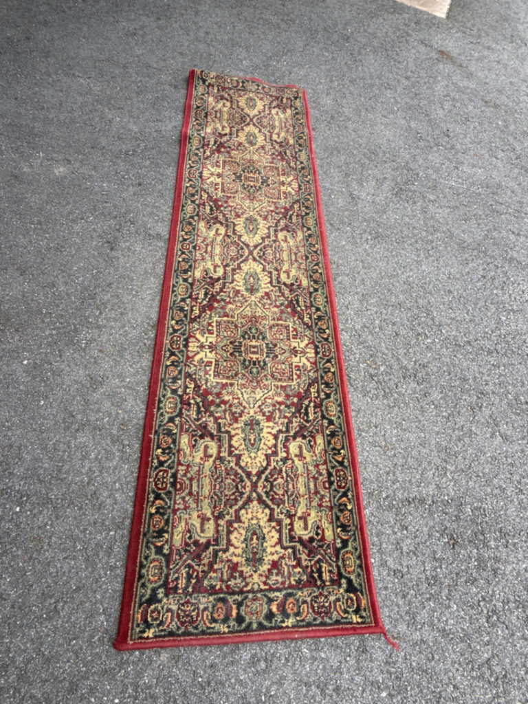 Oriental patterned runner rug - image 1 of 5