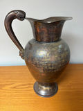 Antique metal pitcher with patina - thumbnail 2 of 3