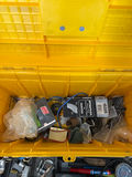 Yellow Plastic Toolbox with Hardware and Tools - thumbnail 4 of 4