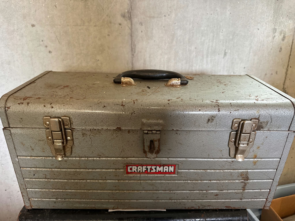 Craftsman metal tool chest with assorted hardware and hoses - image 2 of 4