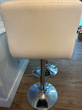Pair of white tufted bar stools - thumbnail 5 of 5
