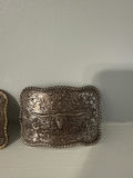 Pair of ornate longhorn steer belt buckles - thumbnail 3 of 4