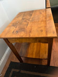 Wooden end table with shelf - thumbnail 2 of 2