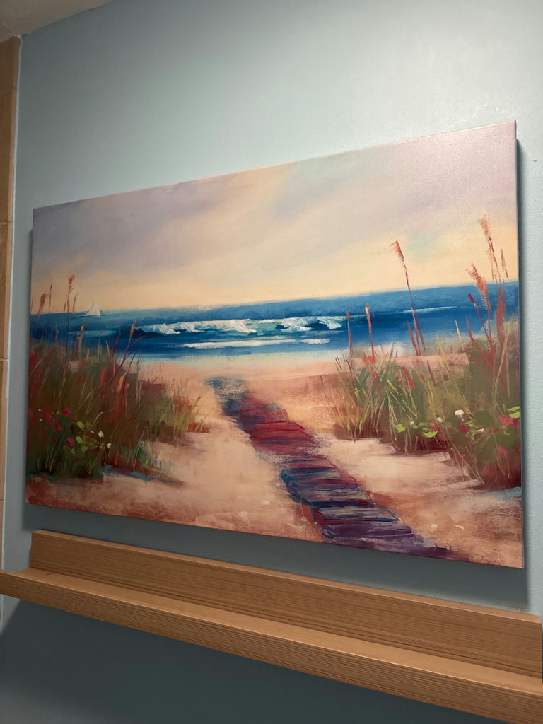 Beach dunes seascape painting - image 1 of 3