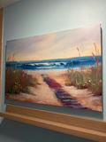 Beach dunes seascape painting - thumbnail 1 of 3