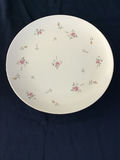 7 Porcelain plates with pink rose floral pattern - thumbnail 1 of 2