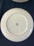 7 Porcelain plates with pink rose floral pattern - thumbnail 2 of 2