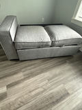 Gray fabric sofa with chaise - thumbnail 2 of 5