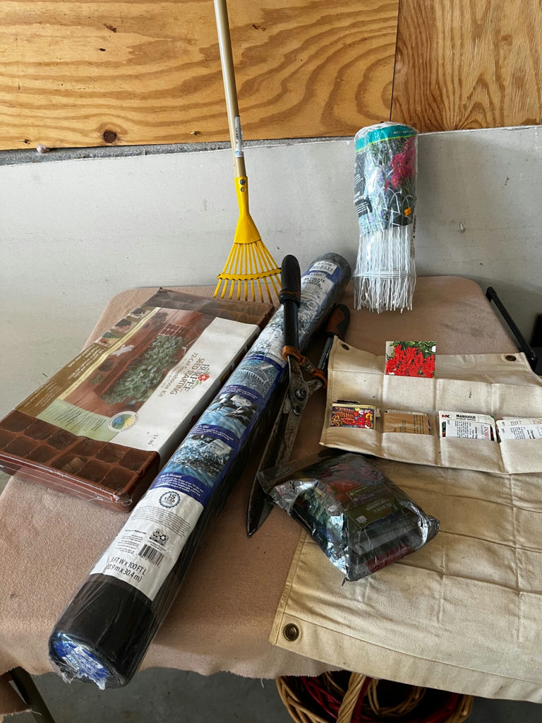 Gardening supplies including seed starting kit and weed barrier - image 2 of 6