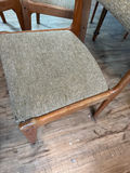 Round wooden dining table with upholstered chairs - thumbnail 5 of 8