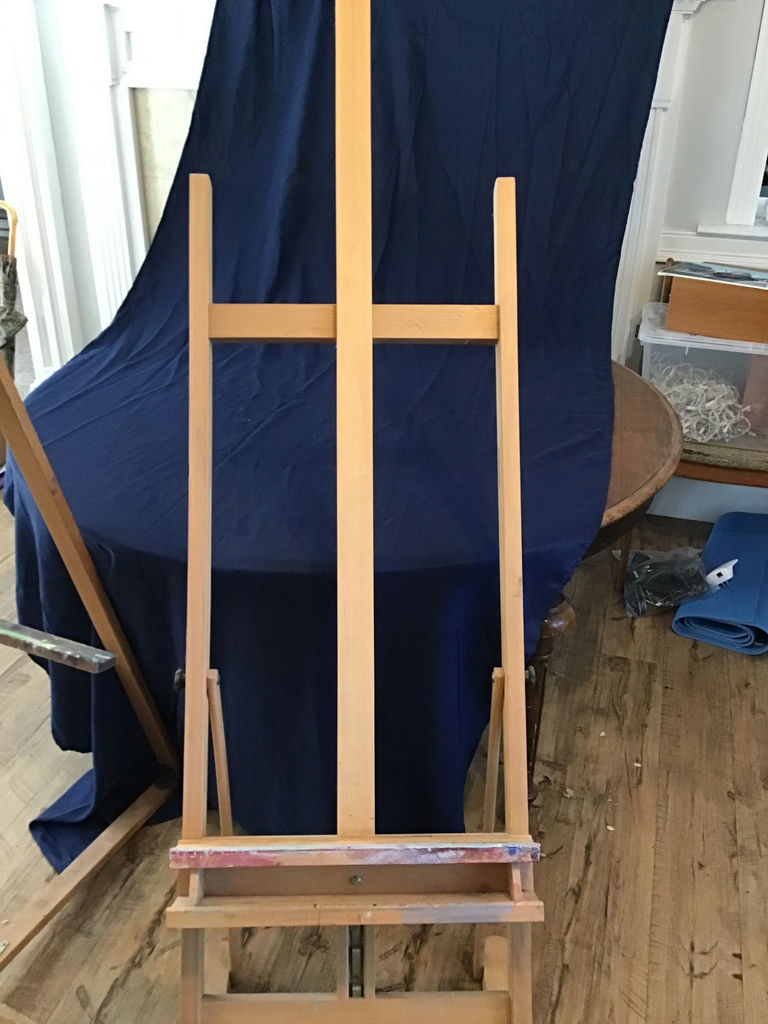 Two 6.5 foot wooden artist easels - image 1 of 3