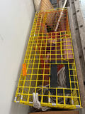 Fisherman’s Yellow wire-mesh cage with interior red netting - thumbnail 1 of 3
