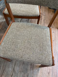 Round wooden dining table with upholstered chairs - thumbnail 4 of 8