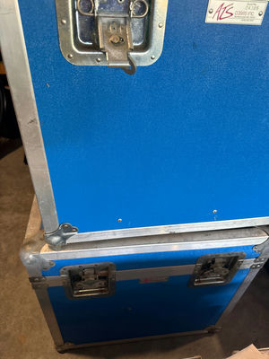 Blue flight cases with foam interiors - Image 1 of 3