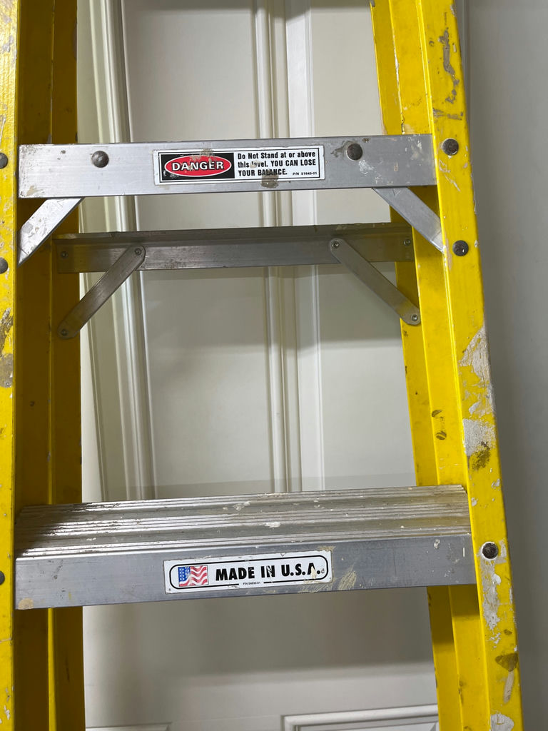 Werner yellow aluminum step ladder - image 3 of 3