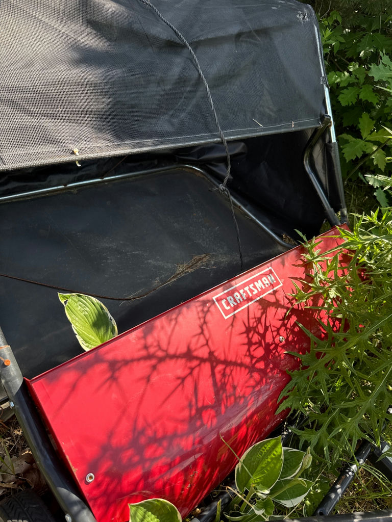 Craftsman red garden wagon with canopy - image 2 of 3