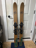 Pair of brown Altai skis with bindings - thumbnail 2 of 2