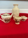 English Barker Bros Richmond transferware tea set and vase - thumbnail 2 of 6