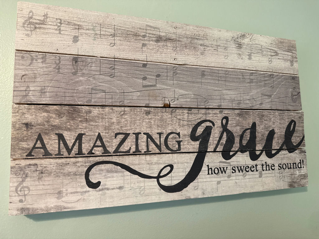 Amazing Grace four-panel wood wall art - image 1 of 2