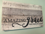 Amazing Grace four-panel wood wall art - thumbnail 1 of 2