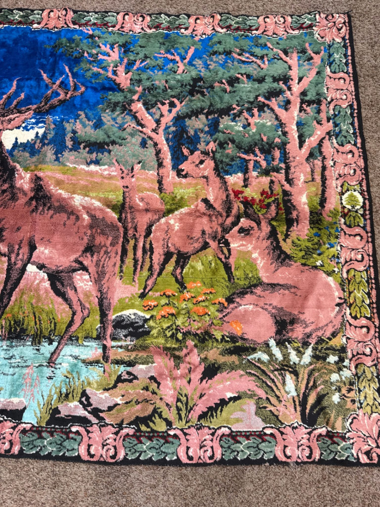 Deer Motif hanging Decorative Rug - image 2 of 4