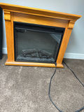 Wooden mantel electric fireplace - thumbnail 1 of 3